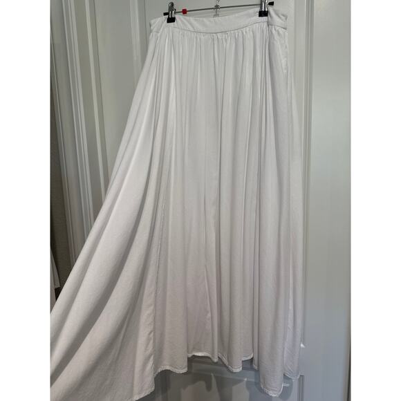 MSRP $79 NWT Commense Semi-Sheer Elegant A-Line Midi Pleated Skirt Size L - Picture 7 of 10